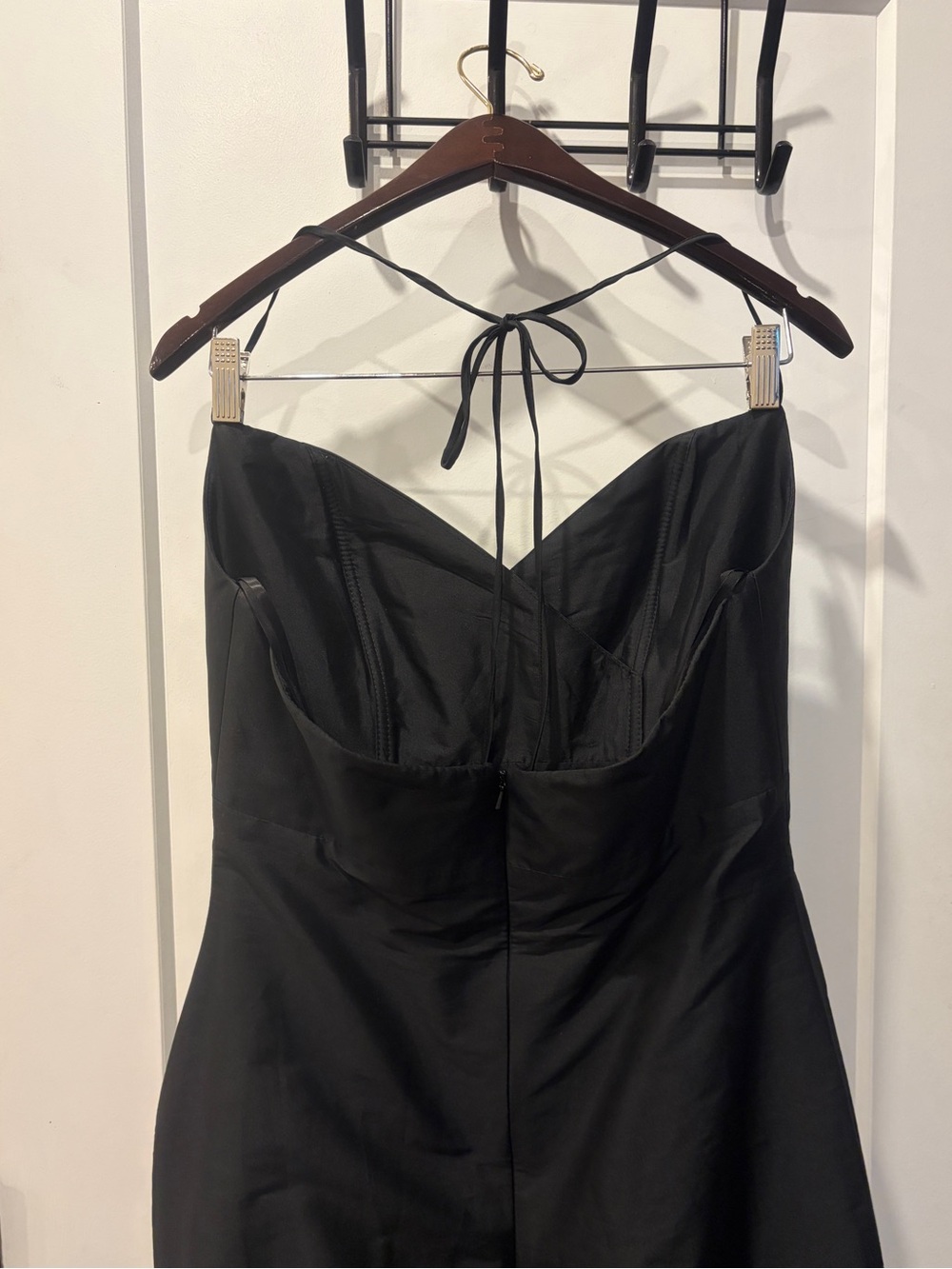 Women’s formal black floor length halter gown dress - Picture 8 of 16